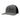 Gray and black baseball cap with a grey and black logo that reads 'Bass Cat'.