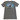 Back of a gray T-shirt with a boat graphic and text 'FEEL THE RUSH' on the back.