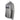 light grey long-sleeve hoodie with navy bass cat logo on the front and sleeve