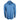 Back view of a blue long-sleeve shirt with a hood.