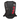Black personal flotation device with a rubber Mustang logo and a red Bass Cat logo on the left side.