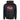 Black hoodie with a graphic design featuring the phrase 'Bass Cat' in red letters