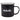Black speckled camping mug with a silver rim and white 'Bass Cat' logo.