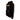 Side of a black hoodie with a dark yellow bass cat design on the chest and a kangaroo pocket.