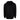Back view of a black hoodie sweatshirt.