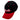 Black cap with a red bill and a red and white 'Bass Cat' logo embroidered across the front.