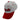 Side of a white cap with a red bill and a red and black 'Bass Cat' logo on the front.