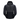 Black puffer jacket with a half-zip design and a black bass cat logo on the right chest.