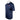 Side of a navy blue T-shirt with a red bass cat logo on the chest.
