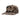 Brown and beige camo-patterned cap with a 'Bass Cat' logo sewn across the front in beige.