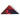 Black and red cloth folded into a triangle with a red bass cat logo and text design.