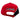 Red and black cap with a black and white 'Bass Cat' logo above the buckle closure.