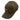Side of a green cap with a mesh back and red bass cat logo patch on front.