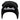 Black beanie hat with a grey bass cat logo on the front cuff.