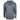 Back of a gray hoodie with camouflage sleeve cuffs.