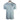 Light blue T-shirt with a dark blue Bass cat logo on the left chest.
