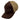 Side of a brown cap with a beige mesh back, featuring a brown bass cat logo embroidered on the front.