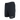 Men's black swim shorts with drawstring and the bass cat logo above them hem.