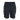 Black athletic shorts from the back view.