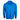 Back view of a blue long-sleeve hoodie