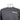 Close up of a gray quarter-zip pullover with a white collar and bass cat logo.