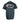 Back of a heathered grey t-shirt with a graphic of a boat on the water and the text "feel the rush".