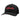 A charcoal grey and black cap with a red and white bass cat logo across the front. 