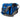 A royal blue duffel-style cooler bag shown from the side. Includes gray straps, black details, and a mesh side pocket. 