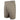Side of beige shorts with button closure and a Bass Cat logo on the left leg.