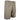 Side of beige shorts with button closure.
