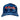 Blue wave patterned cap with a red, black, and white 'Bass Cat' logo embroidered across the front. 