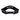 Back of a black visor with an adjustable velcro strap. 