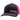 A charcoal and bright pink baseball cap is shown from the side. It features a pink and white Bass Cat logo on the bottom of the front left panel. 