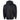 Black hoodie shown from the back on a white background.