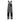 Gray and black bib overalls with adjustable shoulder straps, a front zipper, and reinforced knee panels, shown against a plain white background.