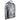 Side of a grey camouflage hoodie with white huk and bass cat branding on the chest and sleeve.
