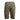 Back view of khaki shorts, showing two large back pockets. 