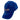 Blue baseball cap with a grey embroidered bass cat logo across the front. 