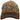 A camouflage trucker hat with a brown suede-look brim and embroidered 'Bass Cat' logo on the front, shown against a plain white background.