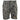 Tan and green camouflage shorts with a brand logo on a white background.