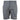 Charcoal grey shorts with a brand logo on a white background.