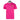 Front of a neon pink tee with a sun ray bass cat logo on the left chest. 