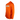 Side of an orange hooded long sleeve with a white and sliver 'Bass Cat' logo on the front.