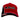 Red and black cap with a black and white 'Bass Cat' logo on the front and a red and white 'Bass Cat' logo on the bill.