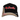 Black and beige cap with a red and white 'Bass Cat' logo on the front and side of the bill. 