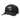 Dark grey cap with a blue and white bass cat patch sewn on the front. 