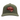 Green cap with a red bass cat fish logo sewn on the front.