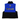 A blue and black life vest with black waist straps and collar, featuring the 'Bass Cat' logo across the back in black and white.