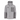 A hooded fishing jacket in a two-tone grey, featuring a black 'Bass Cat' logo on the right chest and a zippered pocket on the left chest.