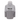 Back view of a hooded fishing jacket in a two-tone grey, featuring a black 'Bass Cat' logo and gray 'SIMMS' text on the upper back.